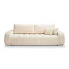 Canapea Extensibila Ballo, 248x105x88 cm, Stofa - Crem picture - 4