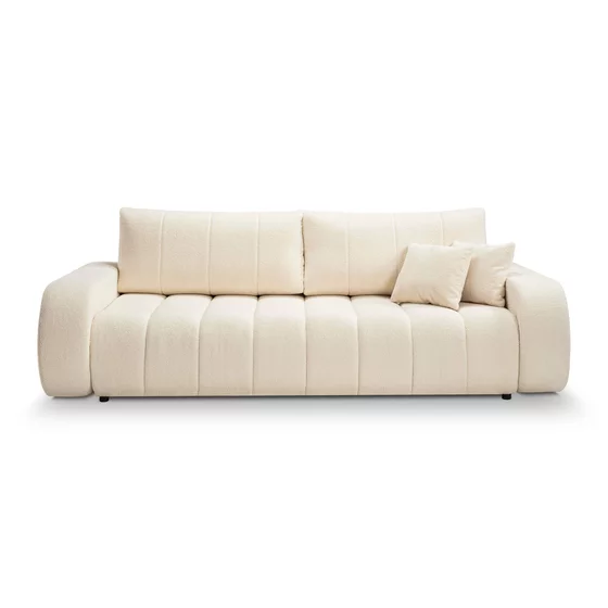 Canapea Extensibila Ballo, 248x105x88 cm, Stofa - Crem picture - 4