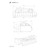 Canapea Extensibila Ballo, 248x105x88 cm, Stofa - Crem picture - 9