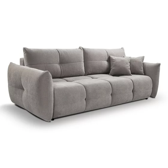 Canapea Extensibila Base, 245x110x86 cm, Stofa - Gri picture - 2