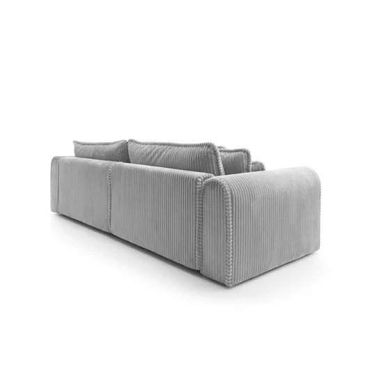 Canapea Extensibila Big Buddy Extra Large, 302x130x92 cm, Suprafata Pentru Dormit - 182x244 cm, Stofa - Gri Deschis picture - 6