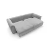 Canapea Extensibila Big Buddy Extra Large, 302x130x92 cm, Suprafata Pentru Dormit - 182x244 cm, Stofa - Gri Deschis picture - 9