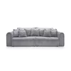 Canapea Extensibila Big Buddy Extra Large, 302x130x92 cm, Suprafata Pentru Dormit - 182x244 cm, Stofa - Gri Metalic picture - 2