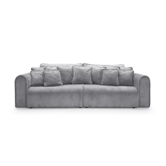 Canapea Extensibila Big Buddy Extra Large, 302x130x92 cm, Suprafata Pentru Dormit - 182x244 cm, Stofa - Gri Metalic picture - 2