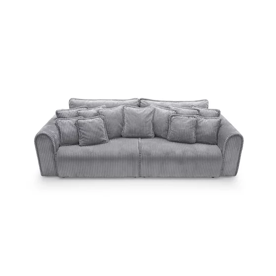 Canapea Extensibila Big Buddy Extra Large, 302x130x92 cm, Suprafata Pentru Dormit - 182x244 cm, Stofa - Gri Metalic picture - 3
