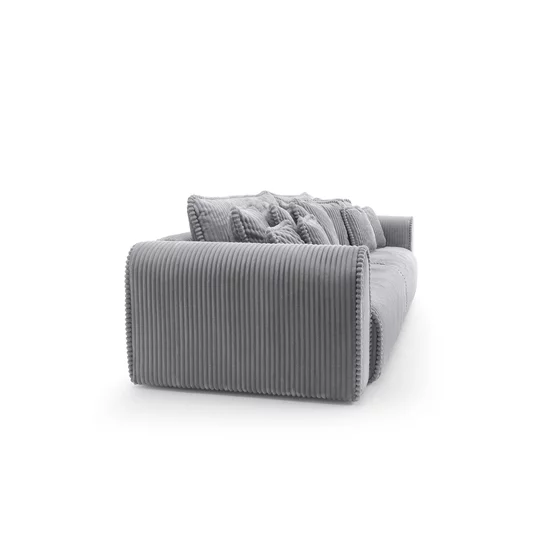 Canapea Extensibila Big Buddy Extra Large, 302x130x92 cm, Suprafata Pentru Dormit - 182x244 cm, Stofa - Gri Metalic picture - 5