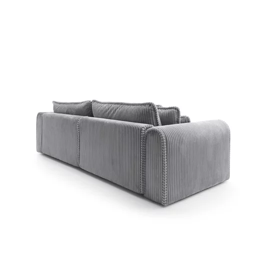 Canapea Extensibila Big Buddy Extra Large, 302x130x92 cm, Suprafata Pentru Dormit - 182x244 cm, Stofa - Gri Metalic picture - 6