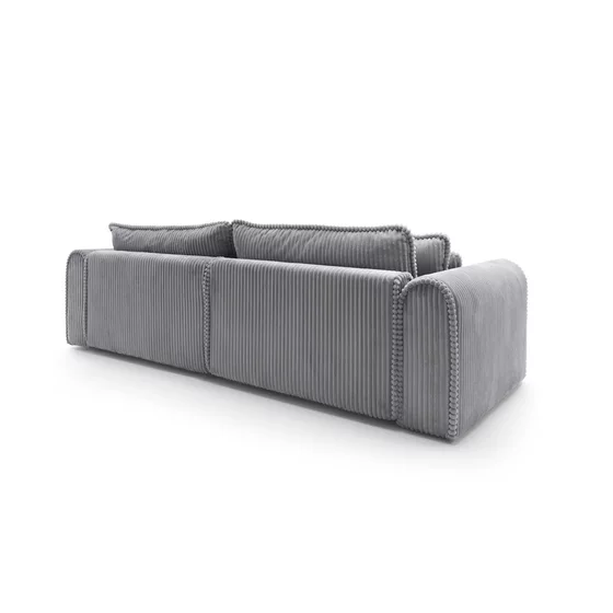 Canapea Extensibila Big Buddy Extra Large, 302x130x92 cm, Suprafata Pentru Dormit - 182x244 cm, Stofa - Gri Metalic picture - 7