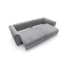 Canapea Extensibila Big Buddy Extra Large, 302x130x92 cm, Suprafata Pentru Dormit - 182x244 cm, Stofa - Gri Metalic picture - 9