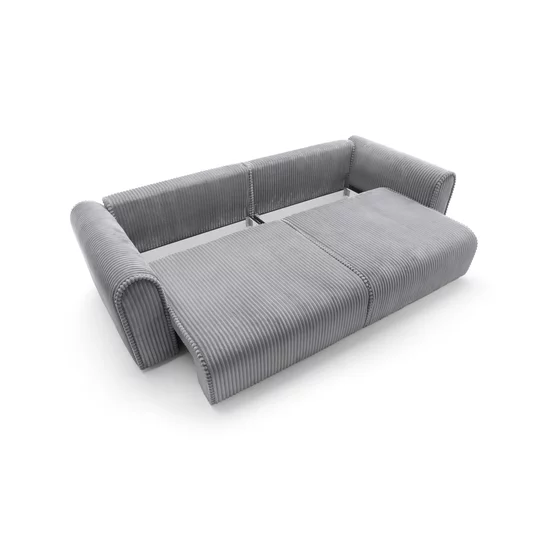 Canapea Extensibila Big Buddy Extra Large, 302x130x92 cm, Suprafata Pentru Dormit - 182x244 cm, Stofa - Gri Metalic picture - 9