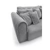 Canapea Extensibila Big Buddy Extra Large, 302x130x92 cm, Suprafata Pentru Dormit - 182x244 cm, Stofa - Gri Metalic picture - 11