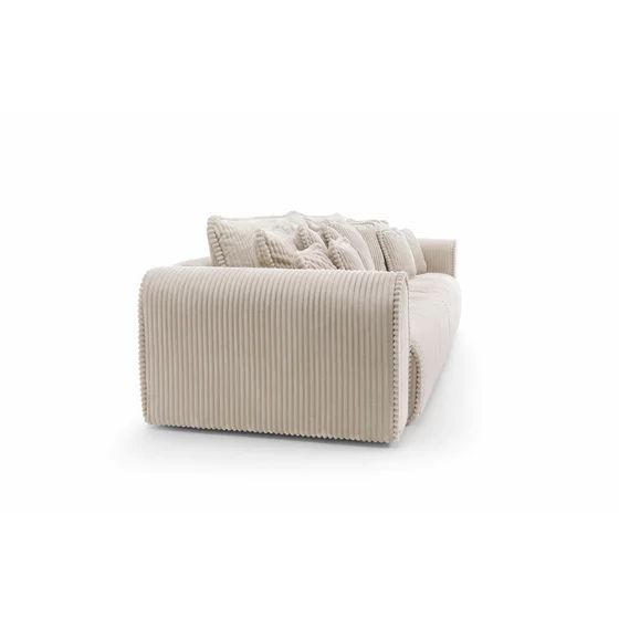 Canapea Extensibila Big Buddy Extra Large, 302x130x92 cm, Suprafata Pentru Dormit - 182x244 cm, Stofa - Beige Deschis picture - 4