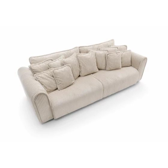 Canapea Extensibila Big Buddy Extra Large, 302x130x92 cm, Suprafata Pentru Dormit - 182x244 cm, Stofa - Beige Deschis picture - 7