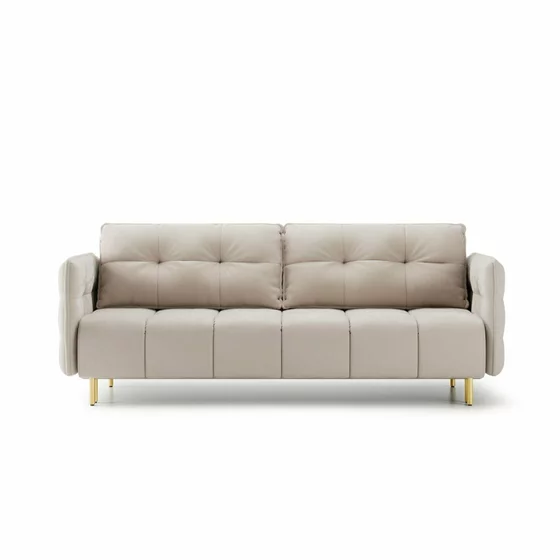 Canapea Extensibila Cavola Gold, 222x94x92 cm, Catifea Magic Velvet 2274 - Beige picture - 1