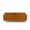 Canapea Extensibila Cavola Gold, 222x94x92 cm, Catifea Magic Velvet 2286 - Portocaliu picture - 4