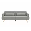 Canapea Extensibila Cherry, 214x86x83 cm, Stofa, Gri picture - 2
