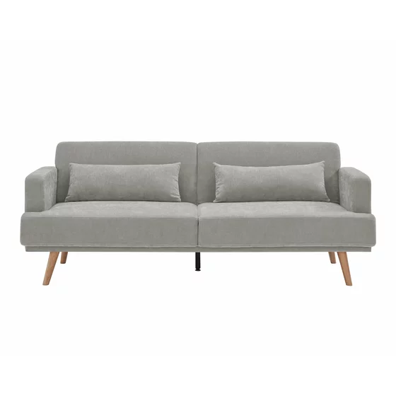 Canapea Extensibila Cherry, 214x86x83 cm, Stofa, Gri picture - 2