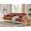 Canapea Extensibila Cherry, 214x86x83 cm, Stofa, Maro picture - 1