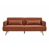 Canapea Extensibila Cherry, 214x86x83 cm, Stofa, Maro picture - 2