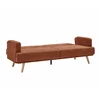 Canapea Extensibila Cherry, 214x86x83 cm, Stofa, Maro picture - 4