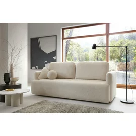 Canapea Extensibila Cloud, 227x105x92 cm, Stofa, Beige