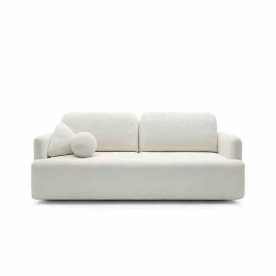 Canapea Extensibila Cloud, 227x105x92 cm, Stofa, Crem picture - 2