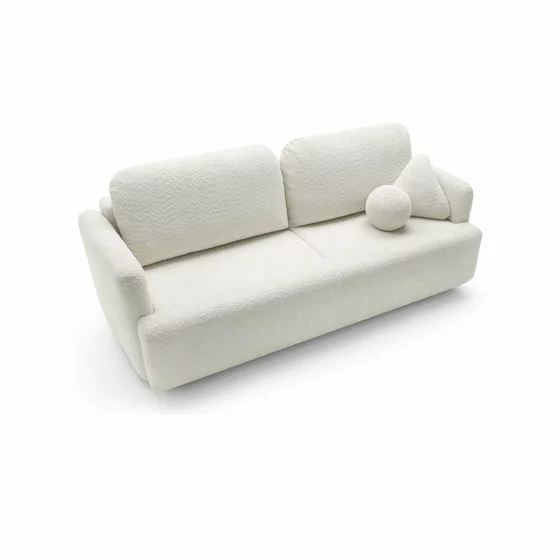 Canapea Extensibila Cloud, 227x105x92 cm, Stofa, Crem picture - 3