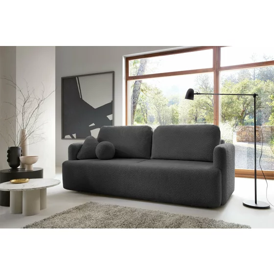 Canapea Extensibila Cloud, 227x105x92 cm, Stofa, Grafit picture - 1