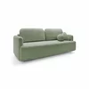 Canapea Extensibila Cloud, 227x105x92 cm, Stofa, Verde Mint picture - 3