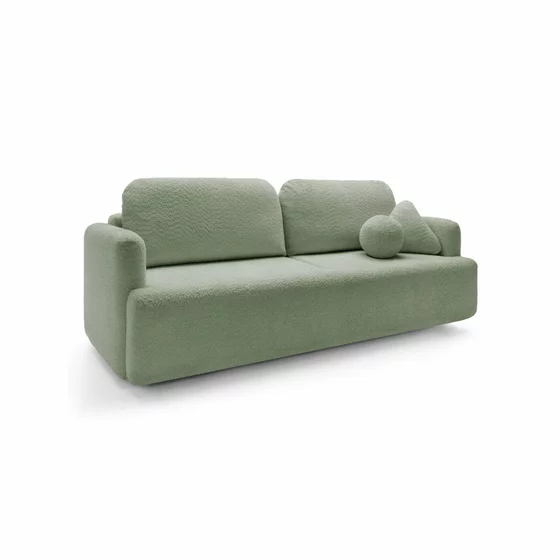 Canapea Extensibila Cloud, 227x105x92 cm, Stofa, Verde Mint picture - 3