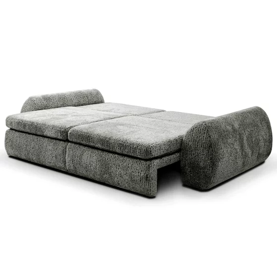 Canapea Extensibila Cube, 274x125x72/90 cm, Suprafata de Dormit Extra Large, Stofa, Gri picture - 3