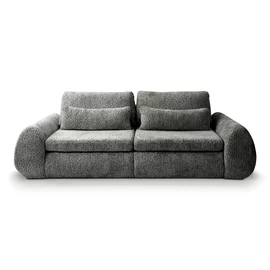 Canapea Extensibila Cube, 274x125x72/90 cm, Suprafata de Dormit Extra Large, Stofa, Gri