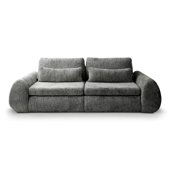 Canapea Extensibila Cube, 274x125x72/90 cm, Suprafata de Dormit Extra Large, Stofa, Gri picture - 1