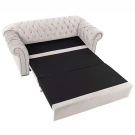 Canapea Extensibila Cupido 2 locuri 2FBK, 213x99x86 cm, Stofa, Crem