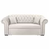 Canapea Extensibila Cupido 2 locuri 2FBK, 213x99x86 cm, Stofa, Crem picture - 1
