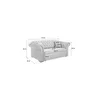 Canapea Extensibila Cupido 2 locuri 2FBK, 213x99x86 cm, Stofa, Crem picture - 3