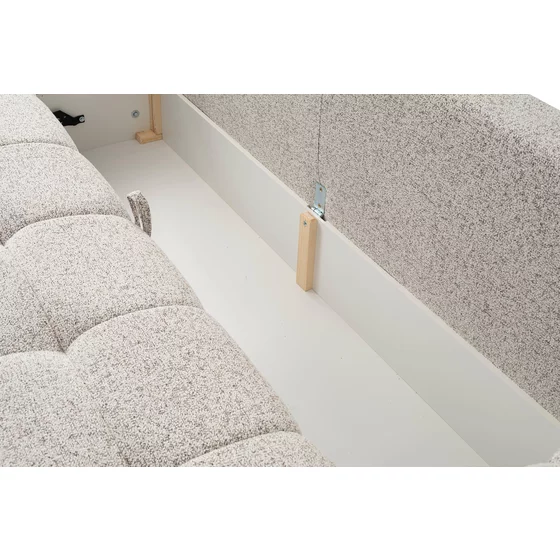 Canapea Extensibila Dante, 241x101x88 cm, Stofa Beige Inchis picture - 4