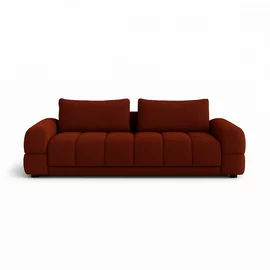 Canapea Extensibila Dante, 241x101x88 cm, Stofa, Caramiziu