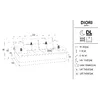 Canapea Extensibila Diori, 202x105x92 cm, Stofa, Gri picture - 4