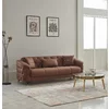 Canapea Extensibila Doha, 230x90x80 cm, Microfibra Talas 04, Caramiziu picture - 1