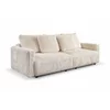 Canapea Extensibila Espania, 257x108x94 cm, Stofa Raiata, Crem picture - 1