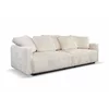 Canapea Extensibila Espania, 257x108x94 cm, Stofa Raiata, Crem picture - 3