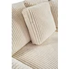 Canapea Extensibila Espania, 257x108x94 cm, Stofa Raiata, Crem picture - 4
