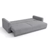 Canapea Extensibila Espania, 257x108x94 cm, Stofa Raiata, Gri Deschis picture - 2