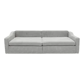 Canapea Extensibila Evora Extra Large, 276x137x71/92 cm, Stofa Lincoln 86 Gri Deschis