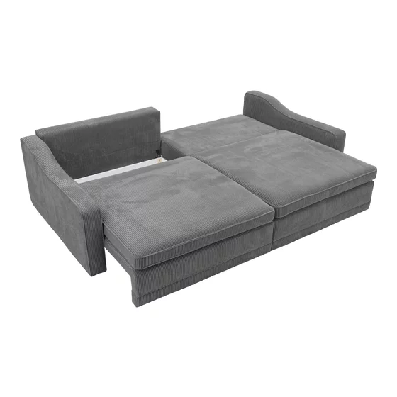 Canapea Extensibila Evora Extra Large, 276x137x71/92 cm, Stofa Lincoln 90 Gri Inchis picture - 4