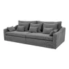 Canapea Extensibila Evora Extra Large, 276x137x71/92 cm, Stofa Lincoln 90 Gri Inchis picture - 2