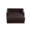 Canapea Extensibila Gina 2L, 155x100x95 cm, Stofa Malaga 9, Maro picture - 2