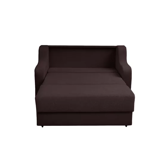 Canapea Extensibila Gina 2L, 155x100x95 cm, Stofa Malaga 9, Maro picture - 2