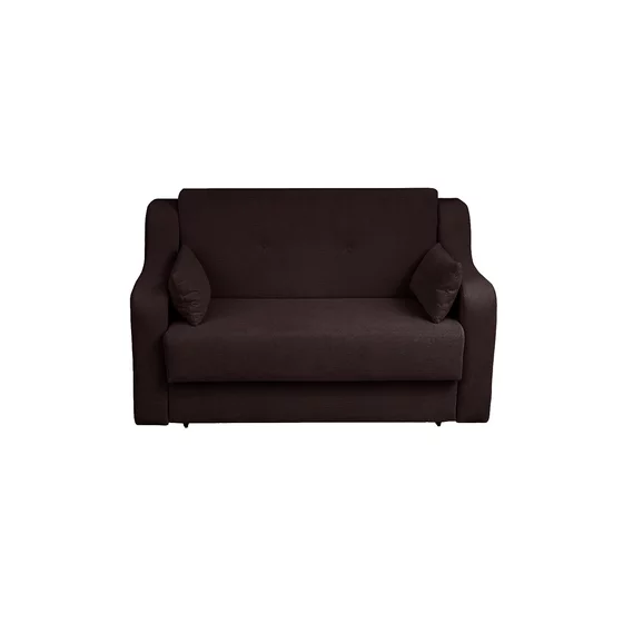 Canapea Extensibila Gina 2L, 155x100x95 cm, Stofa Malaga 9, Maro picture - 1